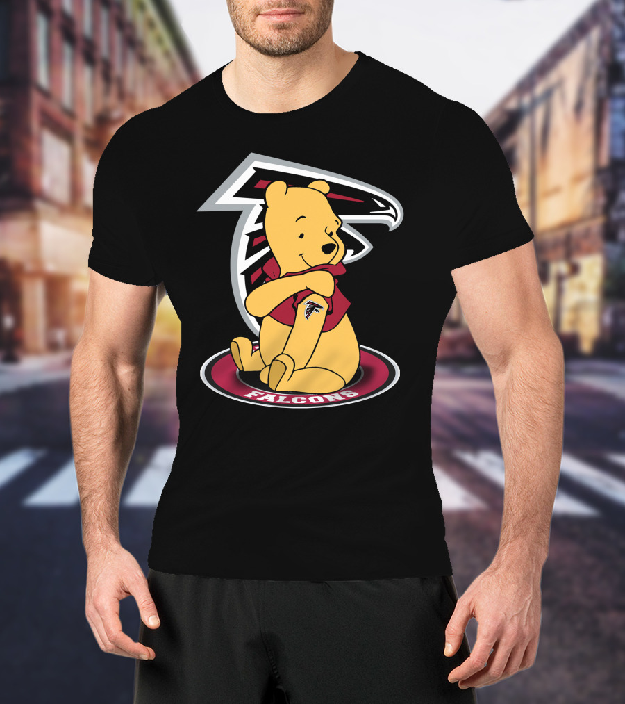 Winnie The Pooh Atlanta Falcons Crossover Fan T-Shirt