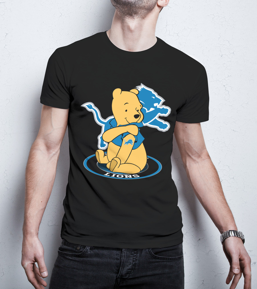 Lions Pooh Bear Detroit Crossover T-Shirt