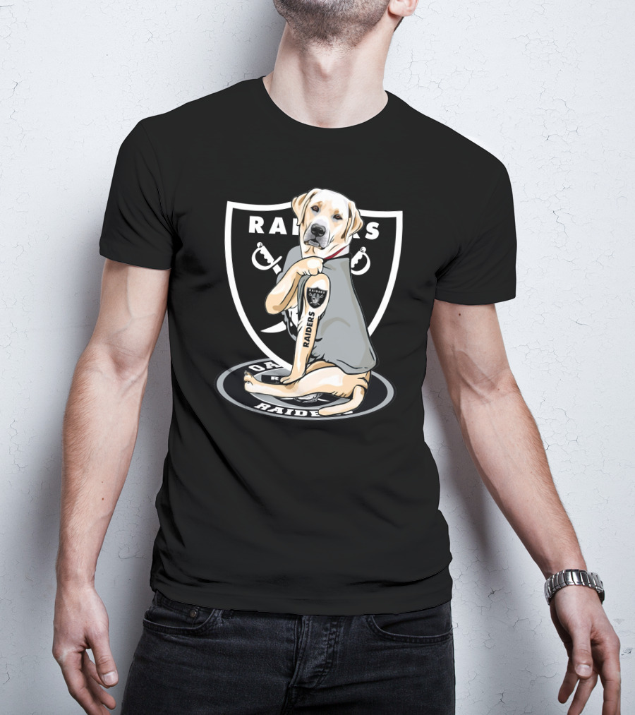Las Vegas Raiders Labrador Dog Mascot T-Shirt