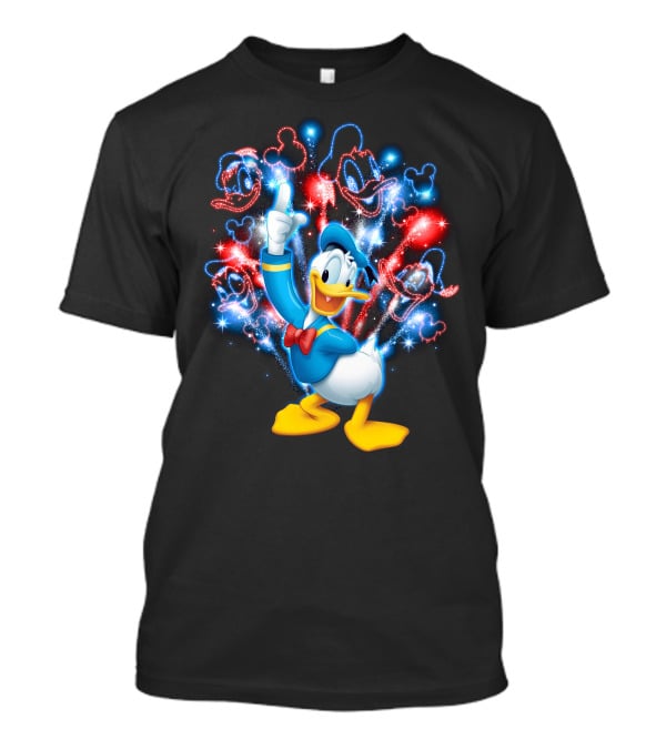 Donald Duck Firework Celebration Disney Magic Burst T-Shirt