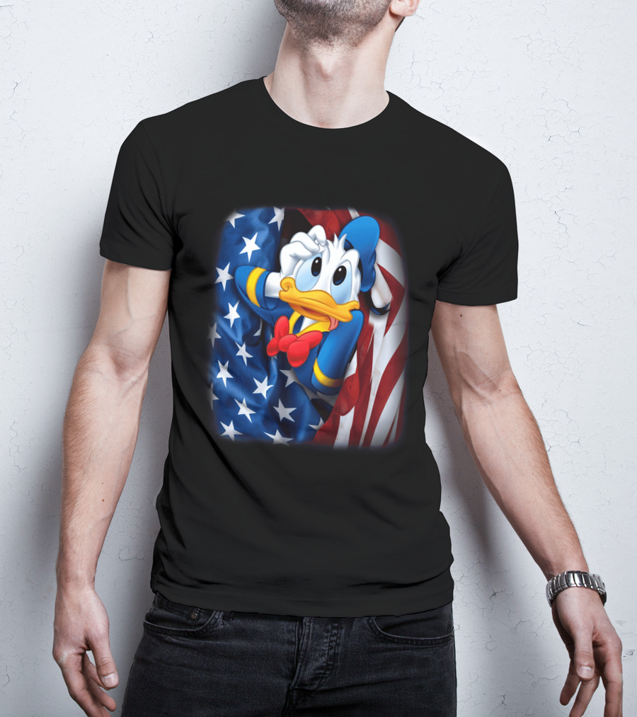 Donald Fourth Of July American Flag T-Shirt