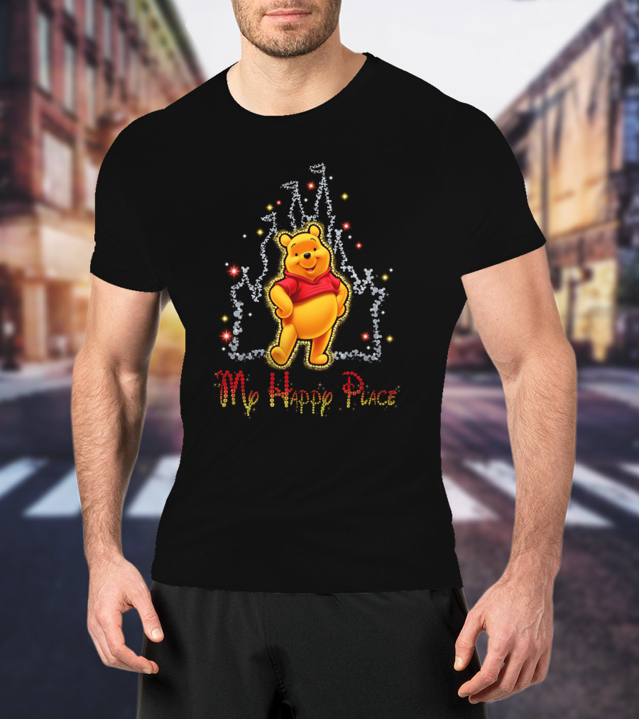 Pooh My Happy Place Castle T-Shirt