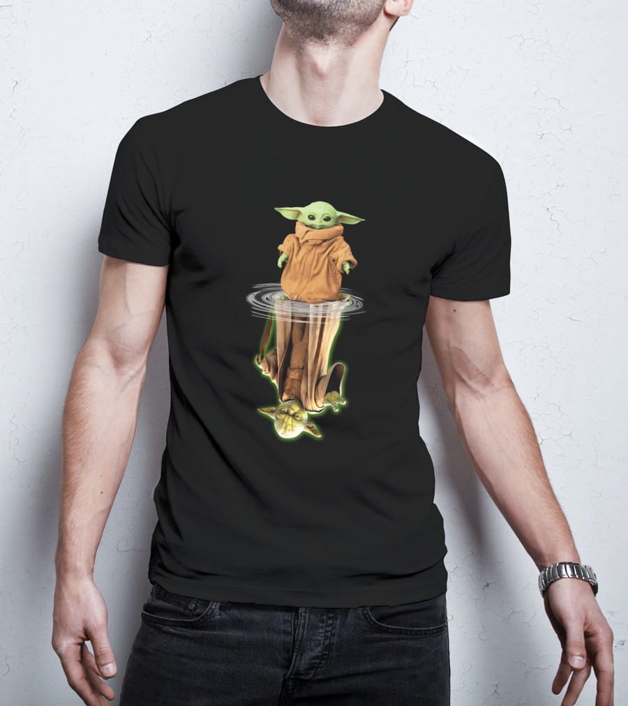 The Child Reflection Star Wars Baby Yoda Mirror T-Shirt