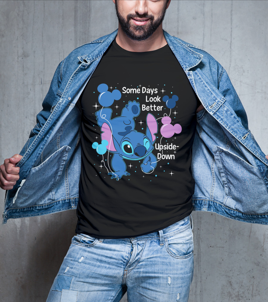 Some Days Look Better Upside Down Stitch Disney T-Shirt