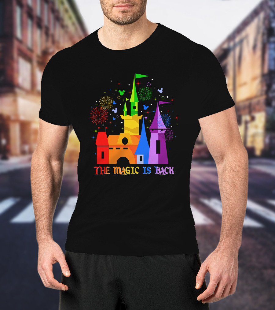 The Magic Is Back Castle Fireworks T-Shirt