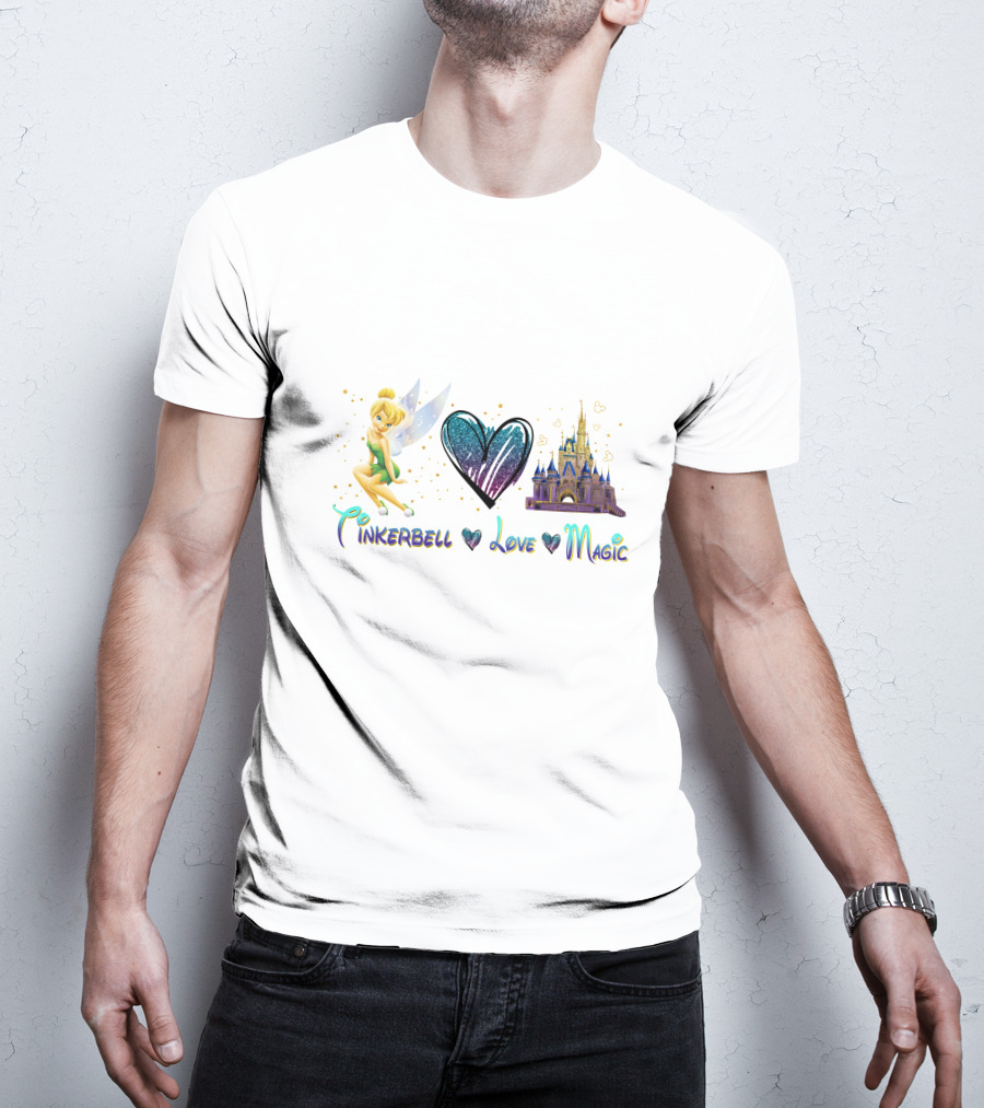 Tinkerbell Love Magic Heart Castle Fantasy T-Shirt