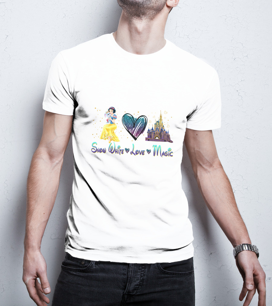Snow White Love Magic Heart Castle T-Shirt