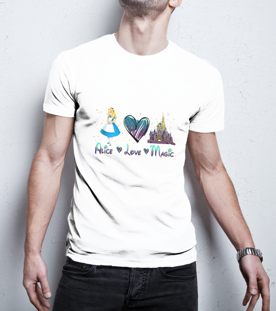 Alice Love Magic Wonderland Castle Fantasy Adventure T-Shirt