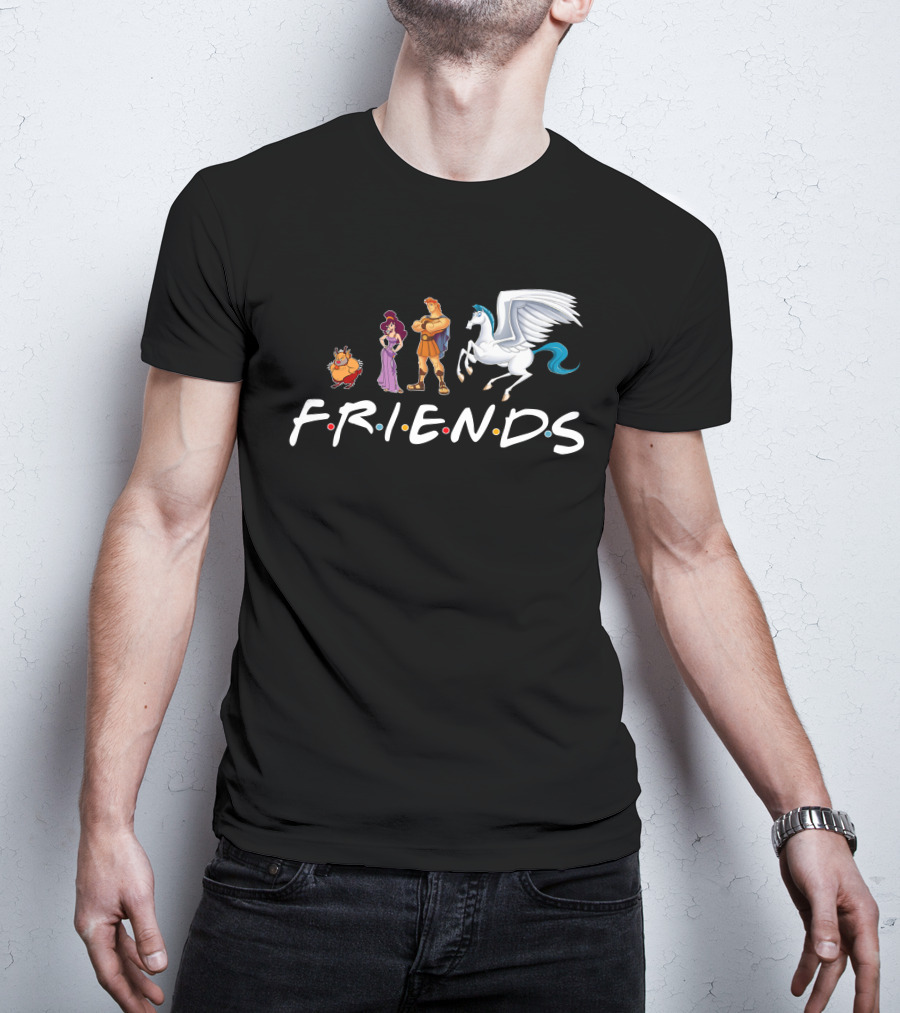 Hercules Friends Pegasus And Megara Characters F.R.I.E.N.D.S T-Shirt