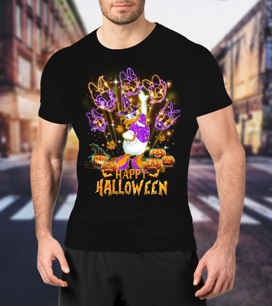 Happy Halloween Daisy Firework Festival Magic T-Shirt