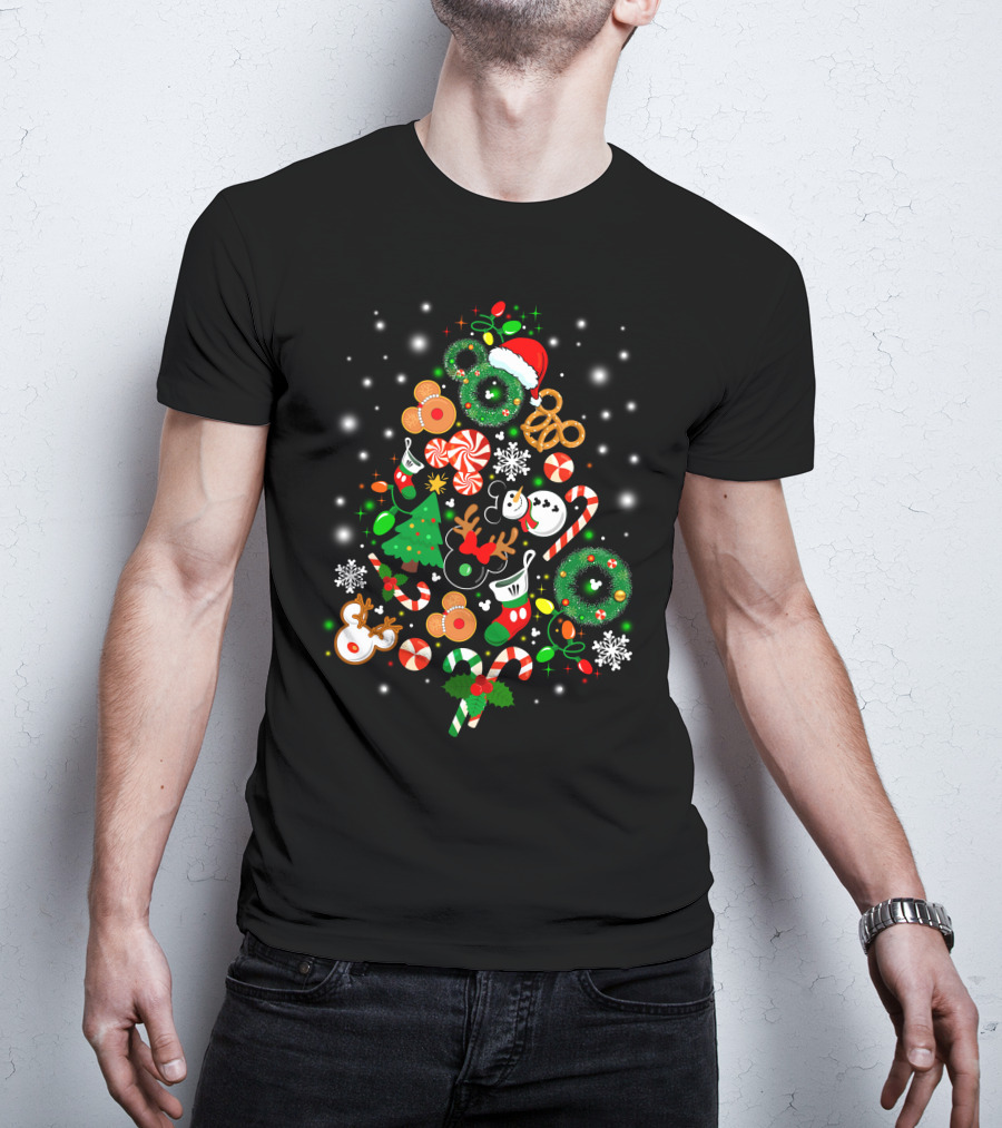 Disney Christmas Holiday Icons T-Shirt