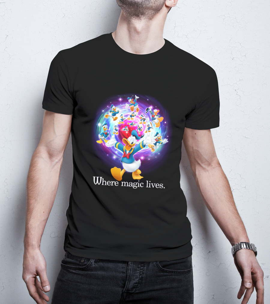 Where Magic Lives Donald Duck Disney Adventure T-Shirt
