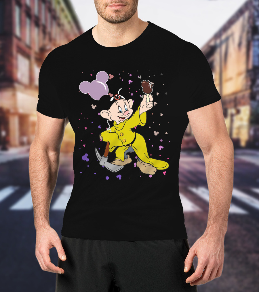 Dopey Mickey Ears Ice Cream Pickaxe Fun T-Shirt