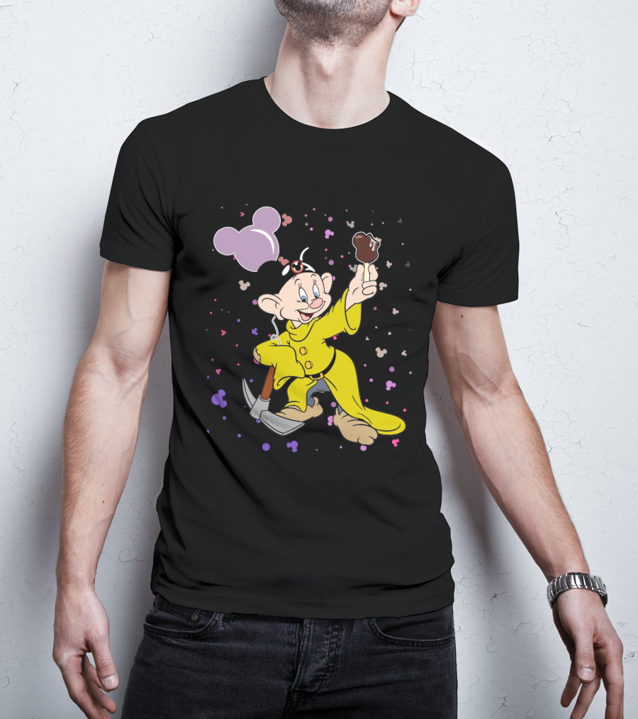 Dopey Mickey Ears Ice Cream Pickaxe Fun T-Shirt