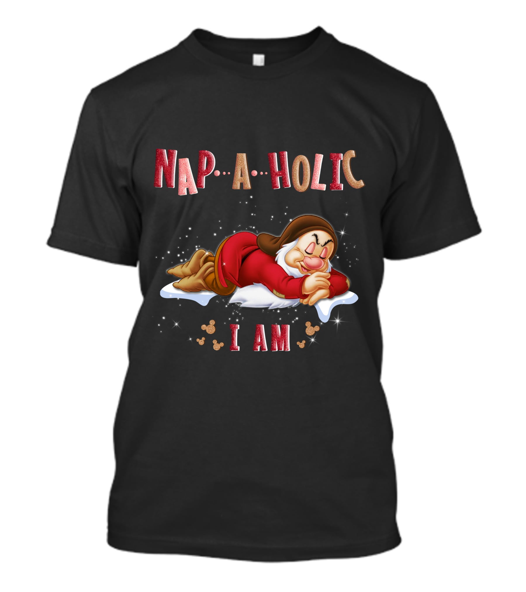 Napaholic I Am Grumpy Disney Dwarf Sleeping Pillow T-Shirt