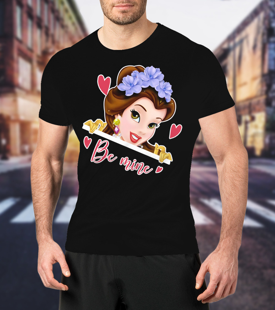 Belle Be Mine Hearts And Flowers T-Shirt