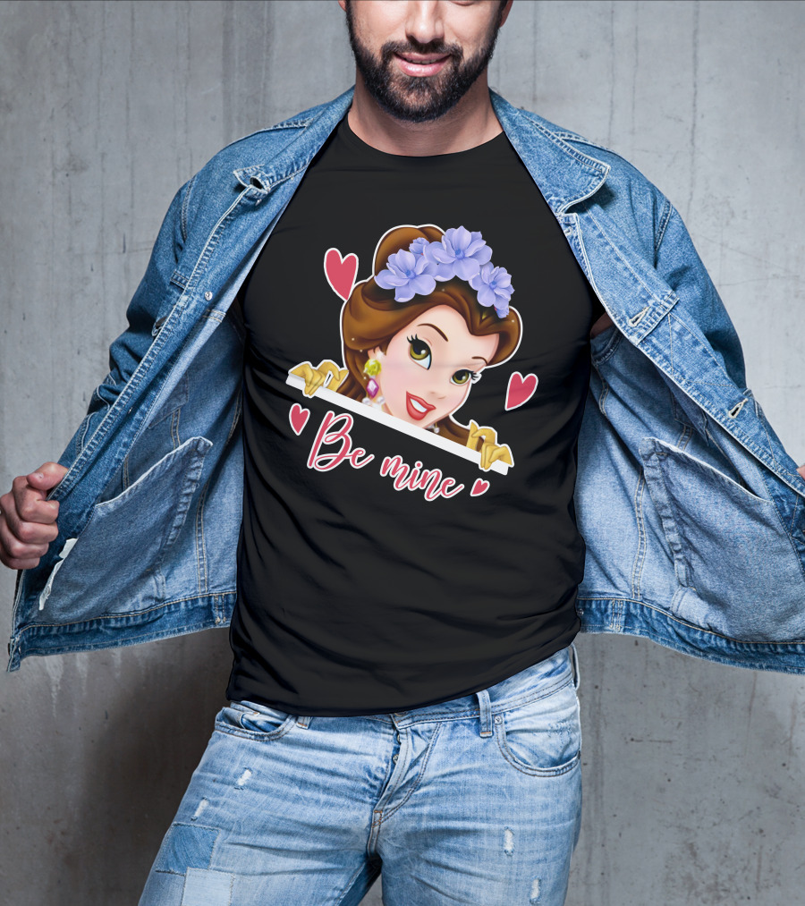 Belle Be Mine Hearts And Flowers T-Shirt