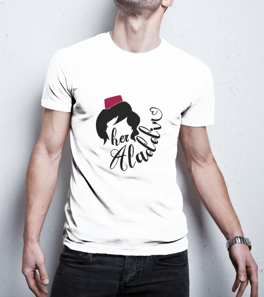 Her Aladin Iconic Silhouette Fez Hat T-Shirt