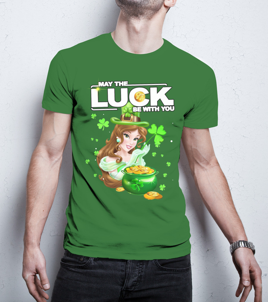 May The Luck Be With You St Patrick's Day Belle T-Shirt