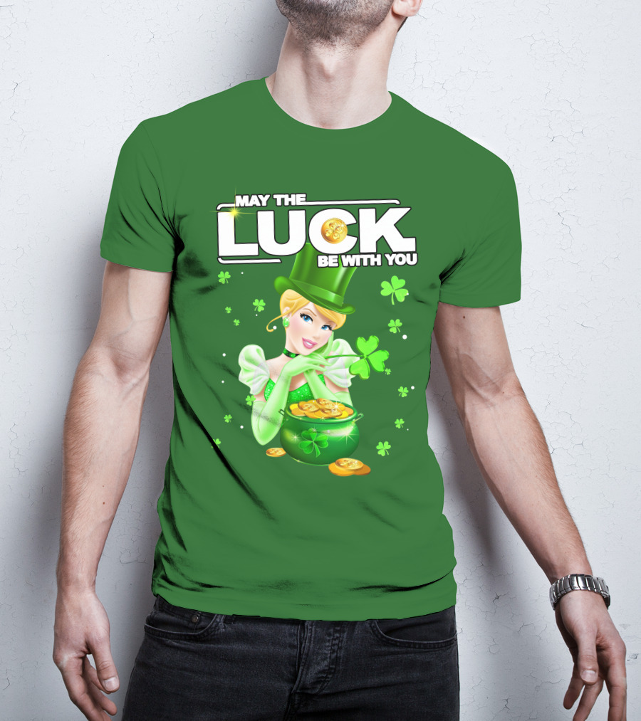 Cinderella May The Luck Be With You St. Patrick's Day T-Shirt