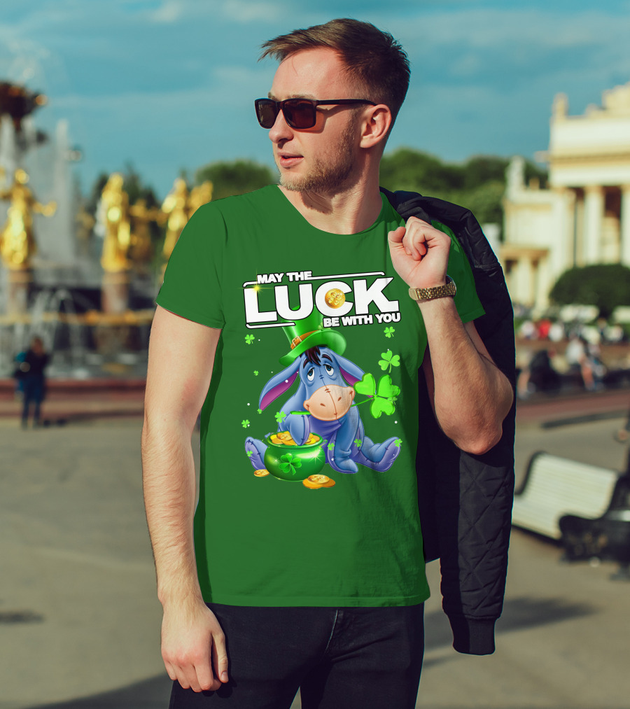 May The Luck Be With You Eeyore St Patrick's Day T-Shirt