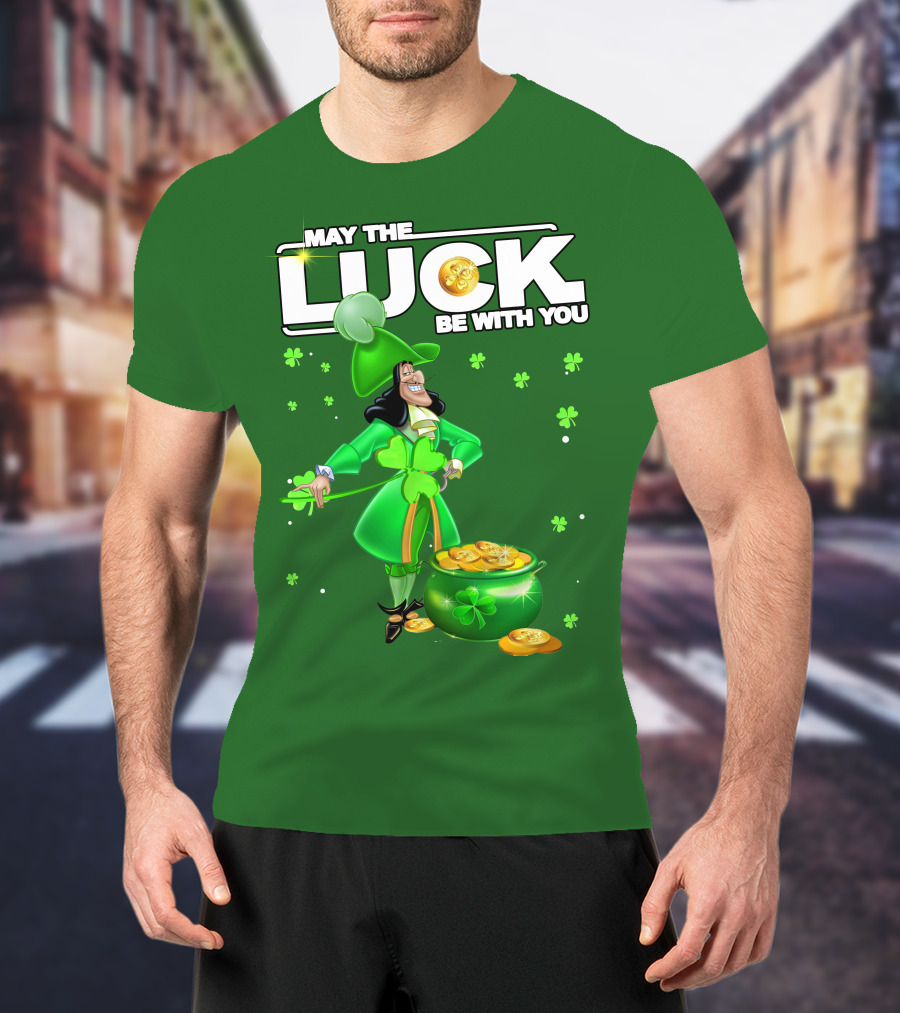May The Luck Be With You St Patrick's Day Hook T-Shirt