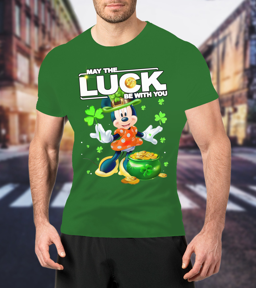 Minnie May The Luck Be With You St Patrick's Day T-Shirt