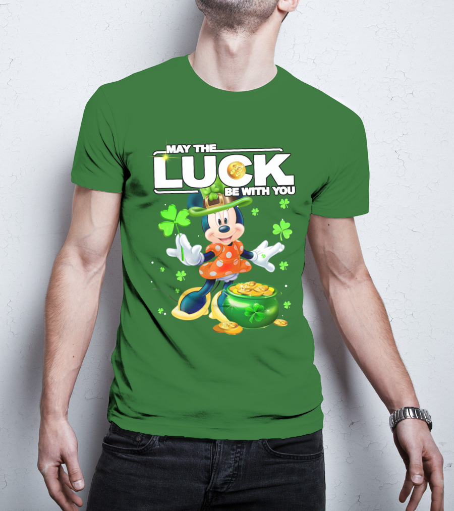 Minnie May The Luck Be With You St Patrick's Day T-Shirt