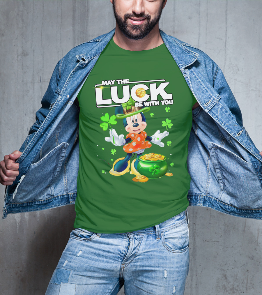 Minnie May The Luck Be With You St Patrick's Day T-Shirt