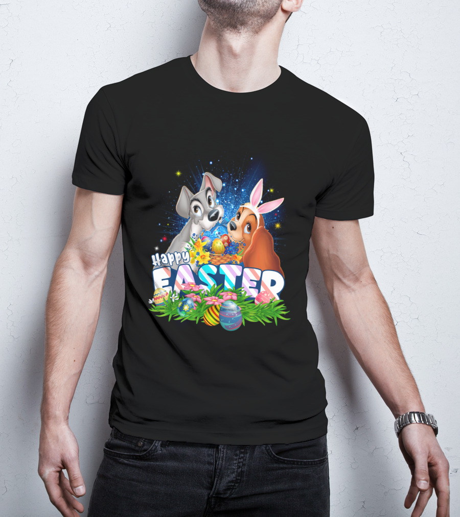Lady And The Tramp Happy Easter T-Shirt