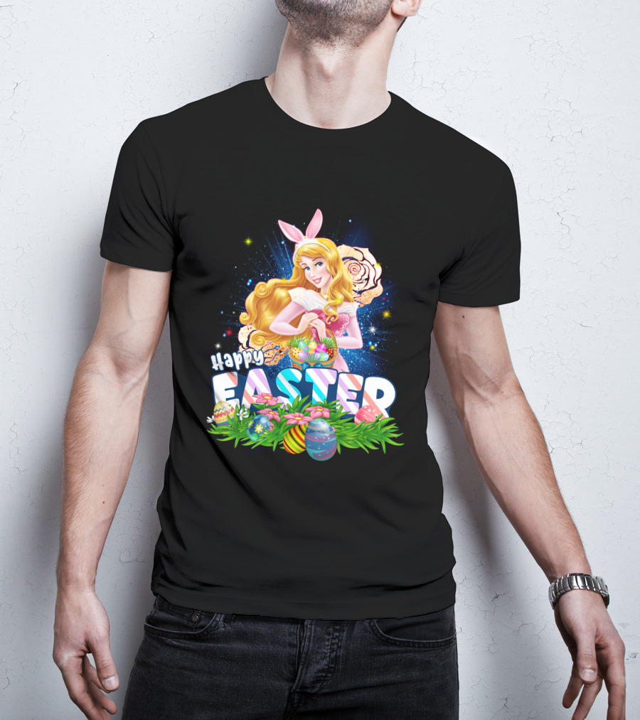 Aurora Happy Easter Bunny Ears Egg Hunt T-Shirt