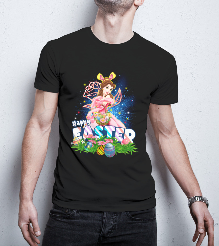 Belle Happy Easter Eggs Basket Fantasy T-Shirt