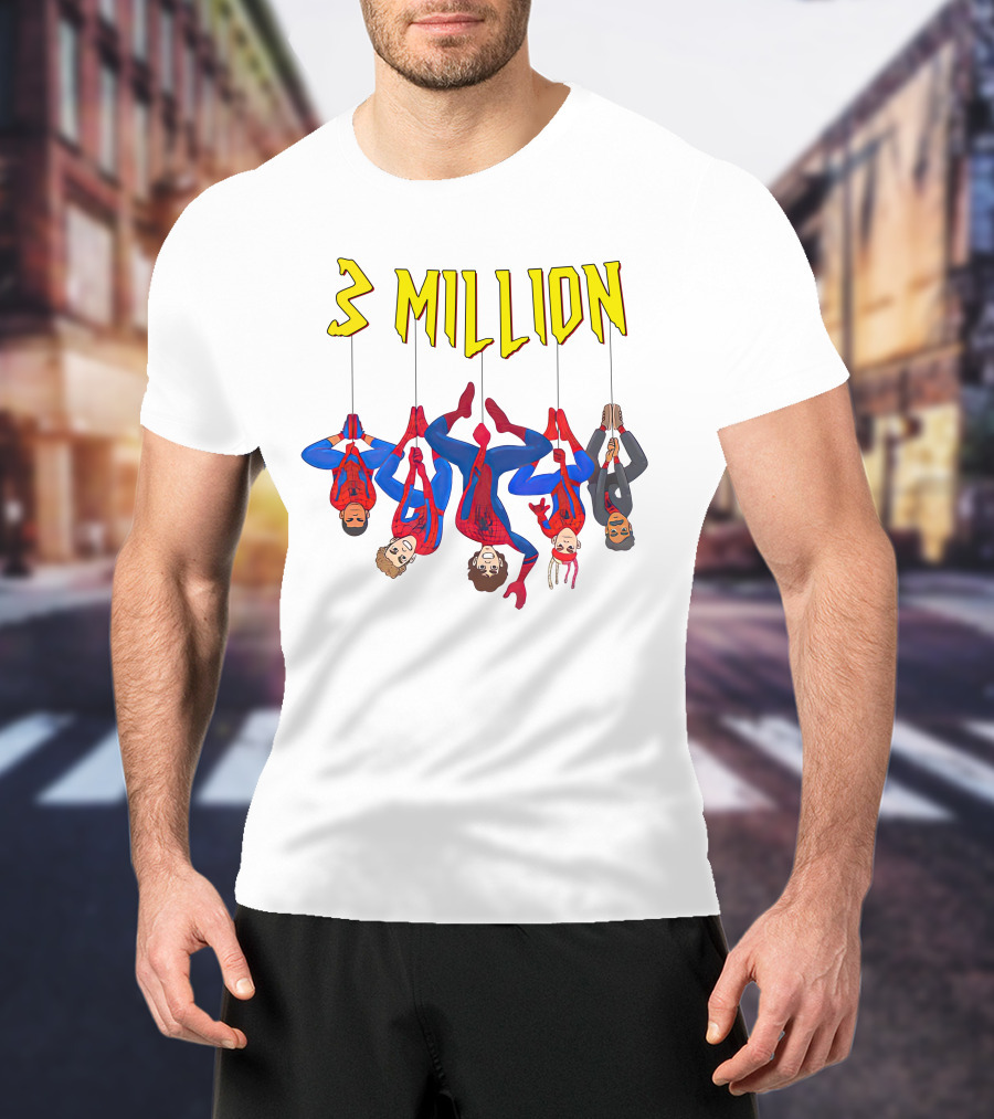 3 Million Subscribers Spider Suit T-Shirt