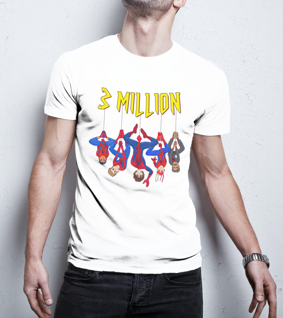 3 Million Subscribers Spider Suit T-Shirt