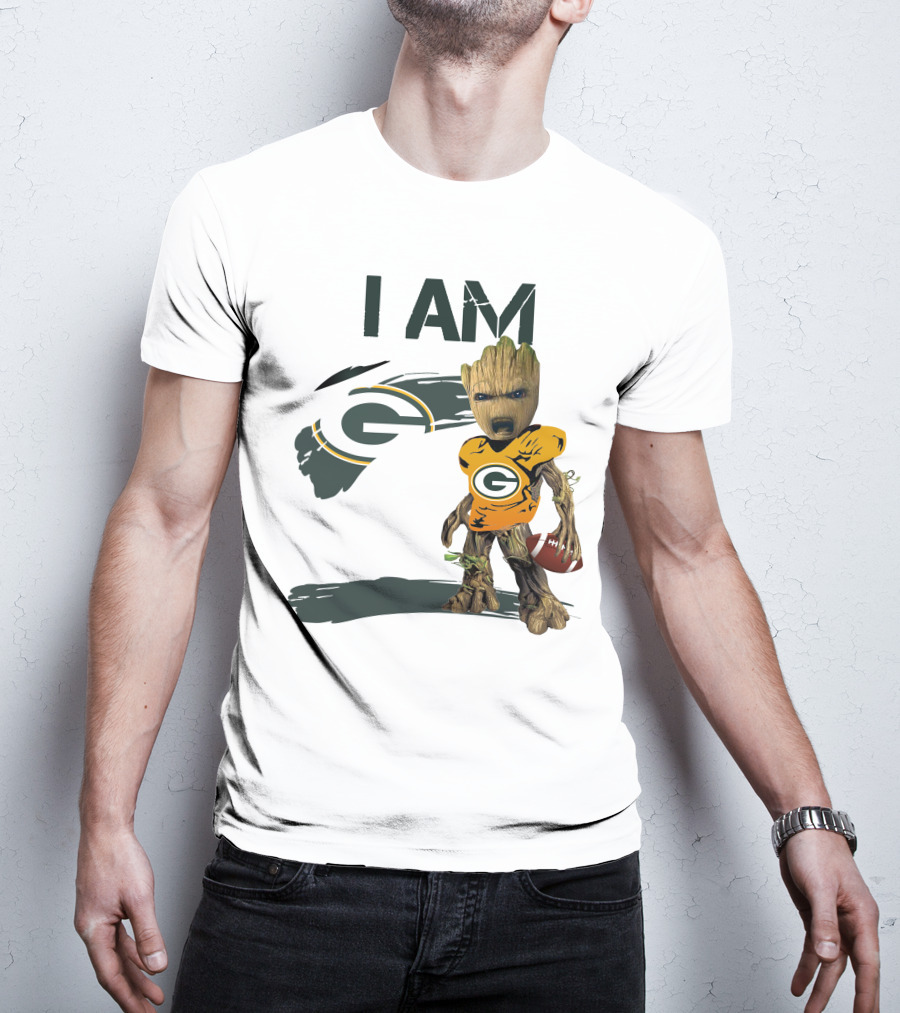 I Am Groot Green Bay Packers Football T-Shirt