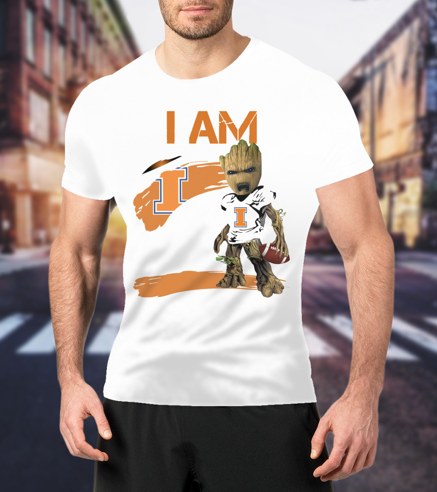 I Am Illinois Football Groot T-Shirt