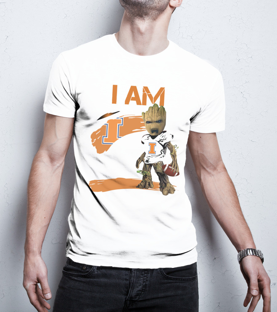 I Am Illinois Football Groot T-Shirt