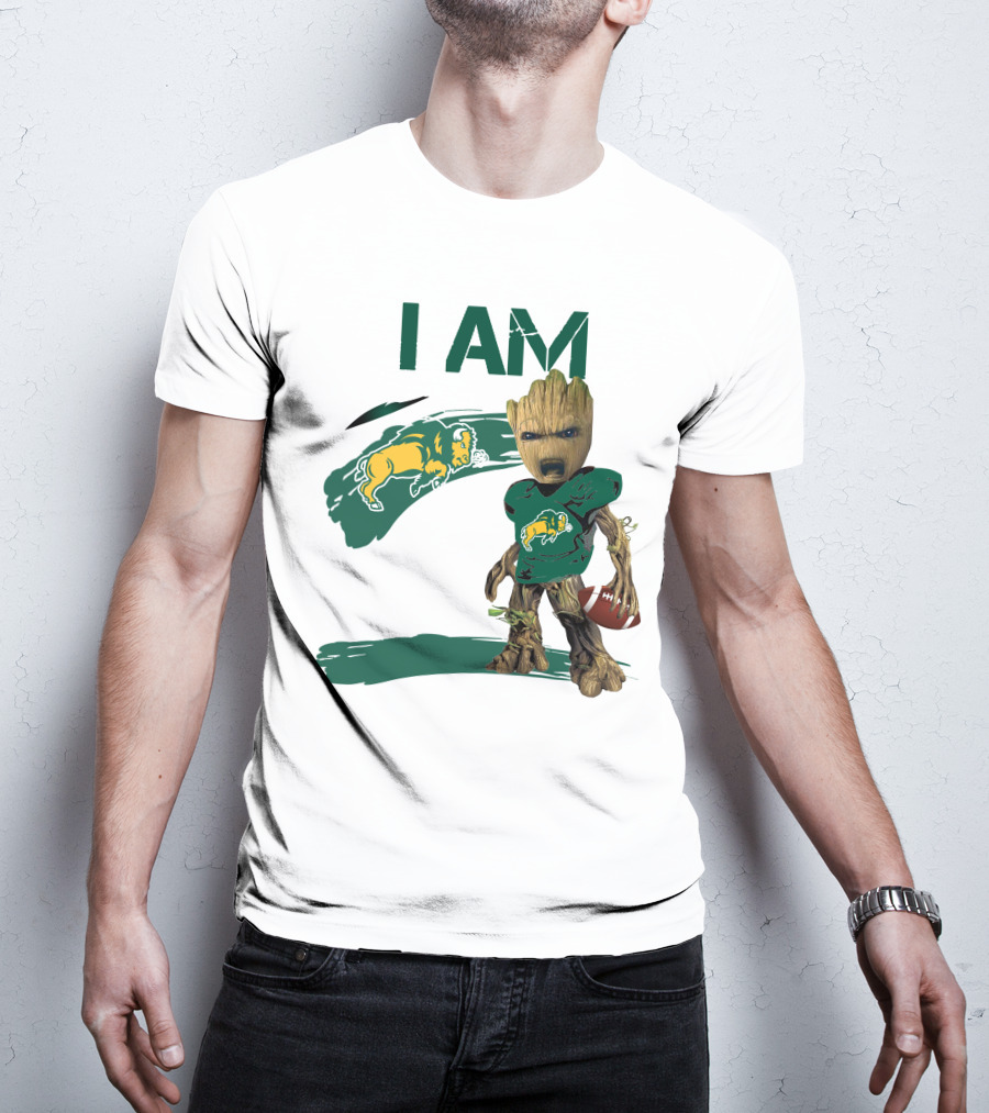 I AM North Dakota State Bison Football Groot T-Shirt