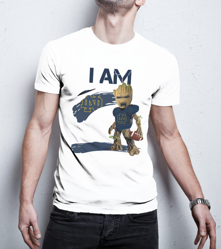 I AM Notre Dame ND Football Groot T-Shirt