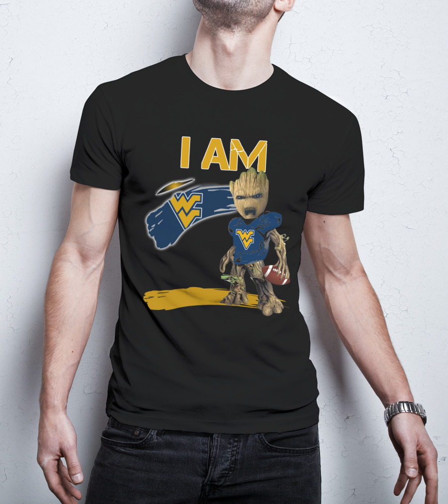 I AM West Virginia WVU Football Groot T-Shirt