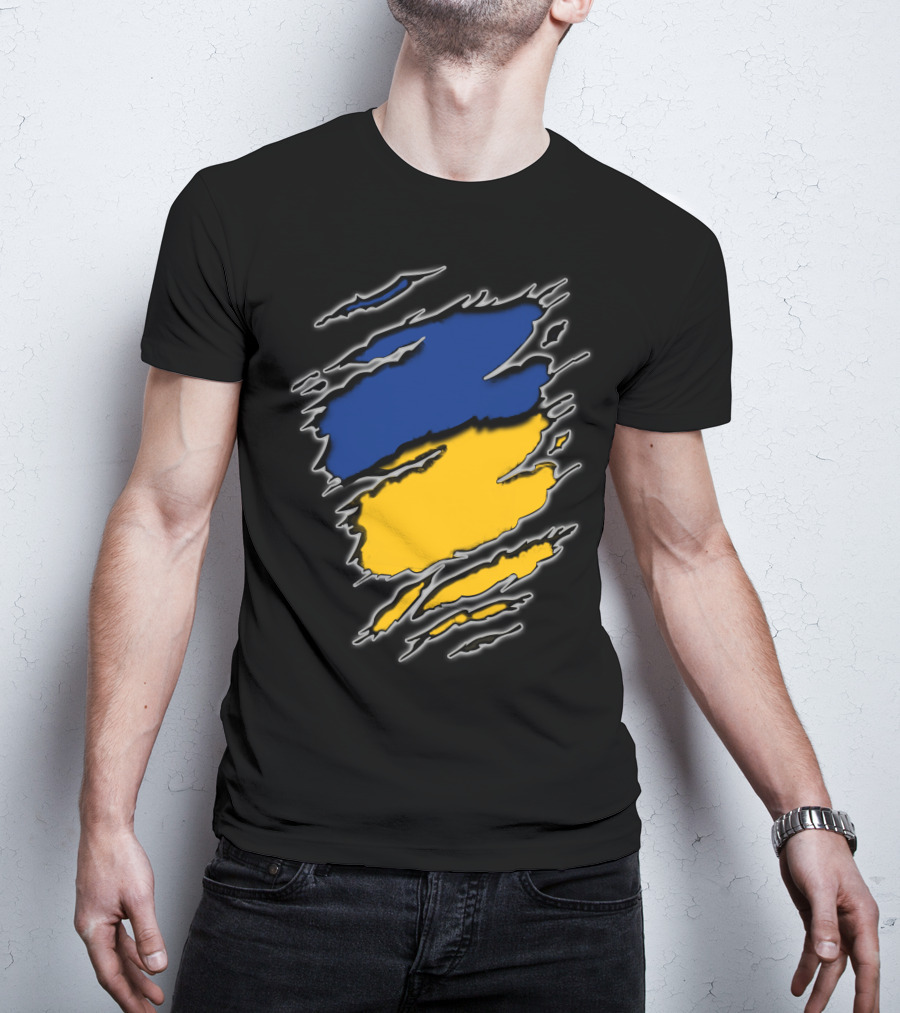 Steelers Cubs15 Blue And Yellow Slashed T-Shirt