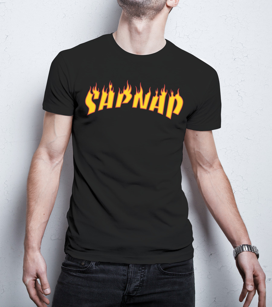 Sapnap Fire Pixel Art Flames T-Shirt