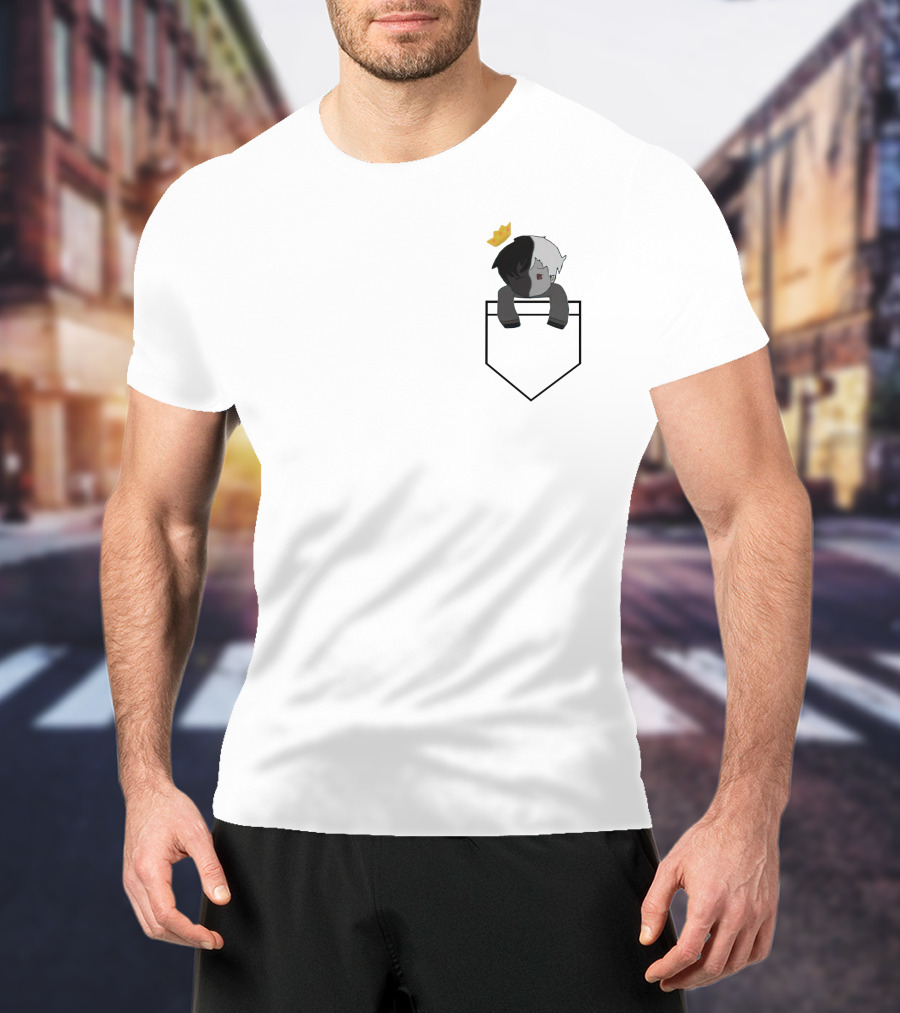 Ranboo Pocket Boi Crowned Character Above Pocket T-Shirt