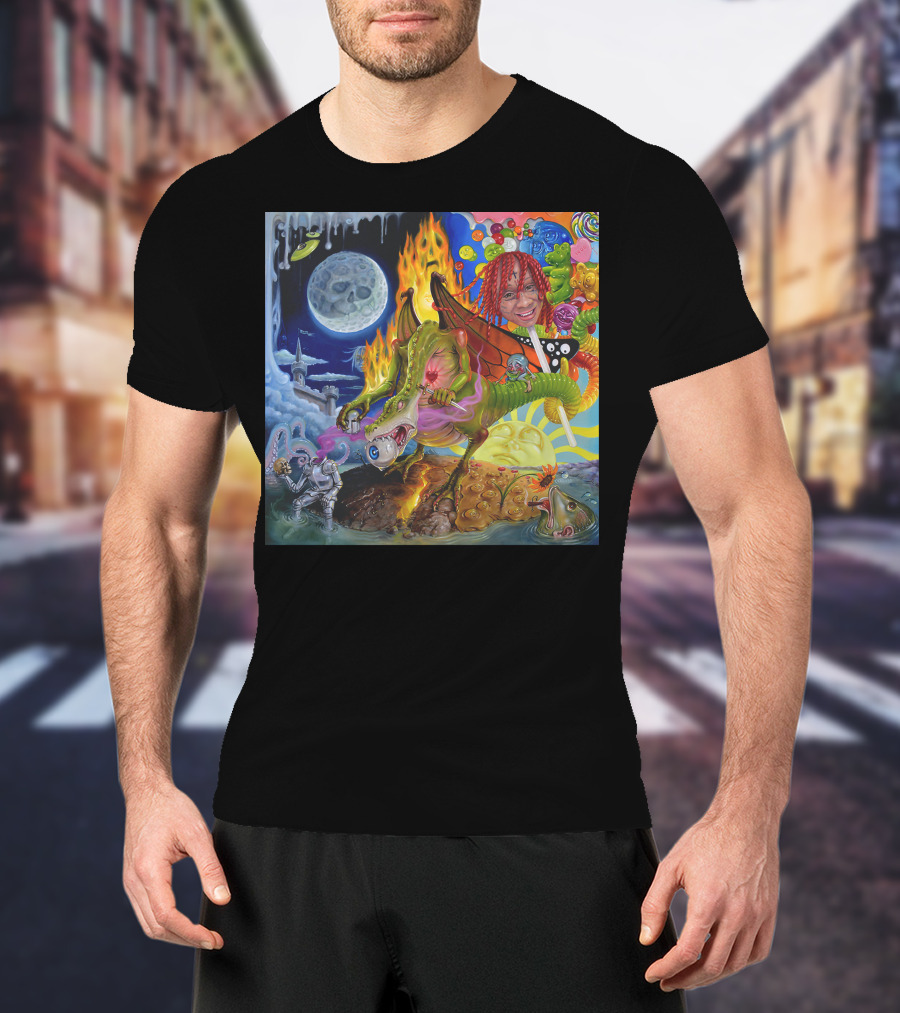 Trippie Redd Love Scars Cosmic Adventure With Dragon And Astronaut T-Shirt