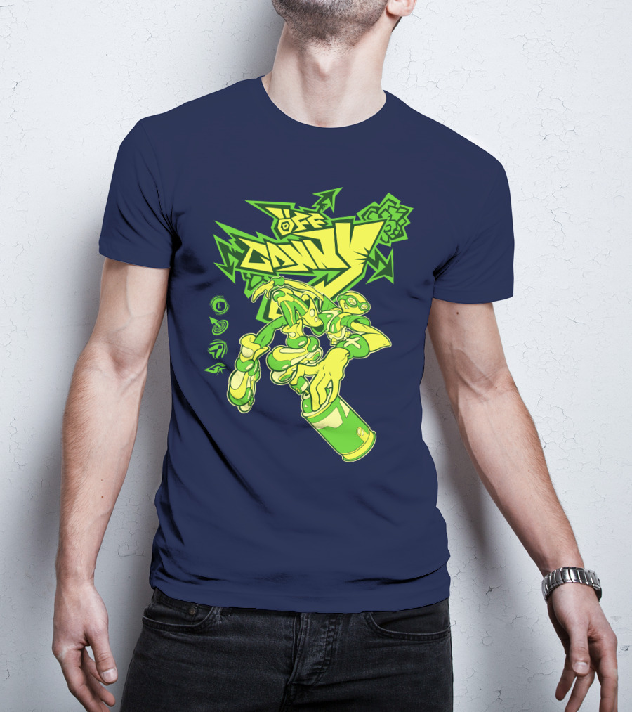 OFFCANNY New Merch Street Art Robot Graffiti T-Shirt