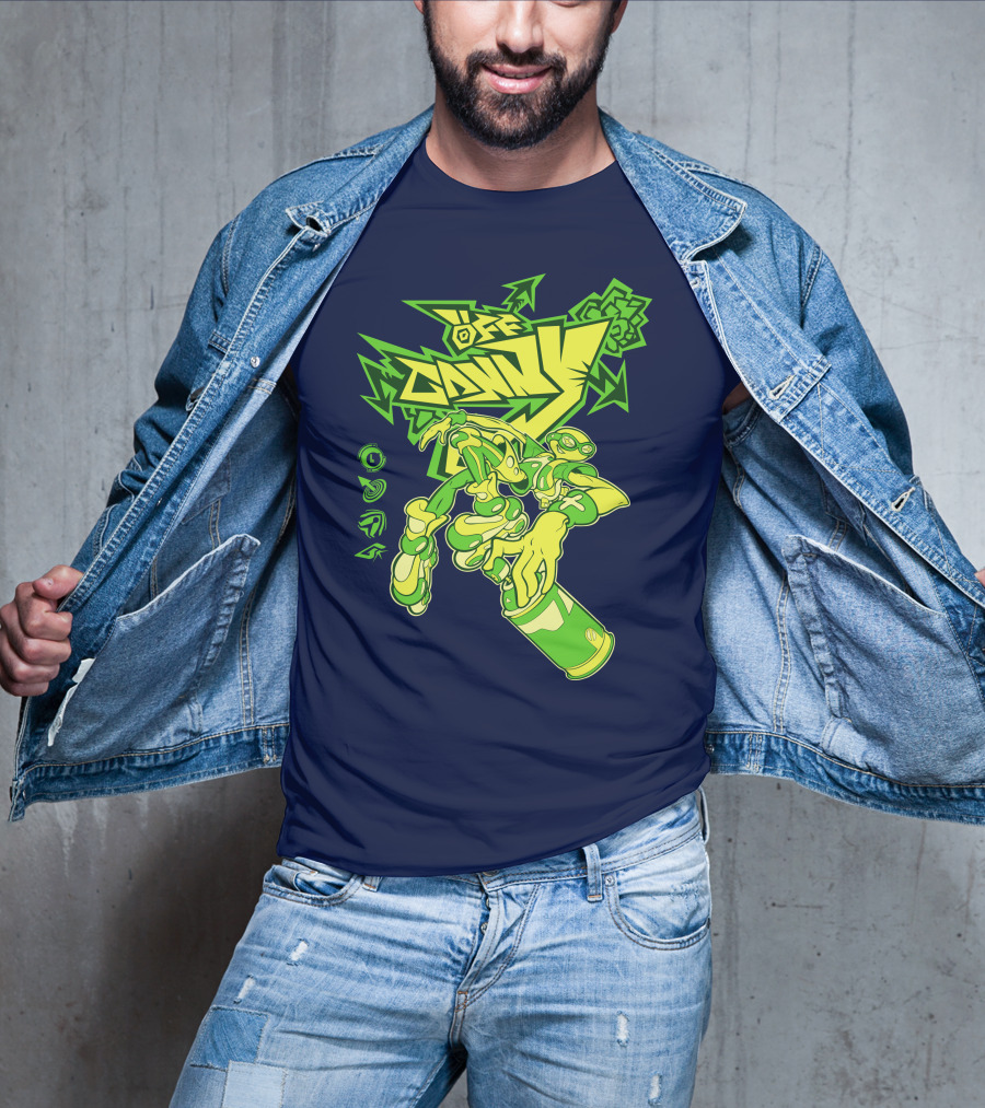 OFFCANNY New Merch Street Art Robot Graffiti T-Shirt
