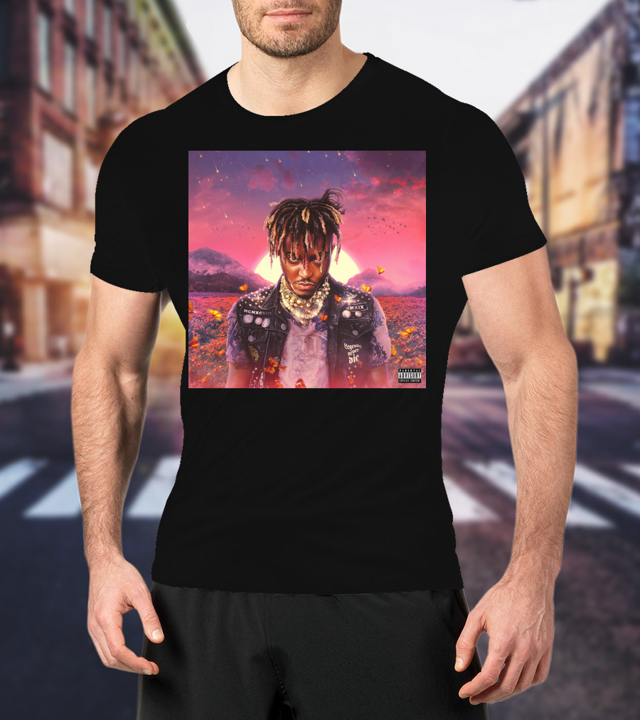 Juice Wrld Legends Never Die Album Cover Parental Advisory T-Shirt