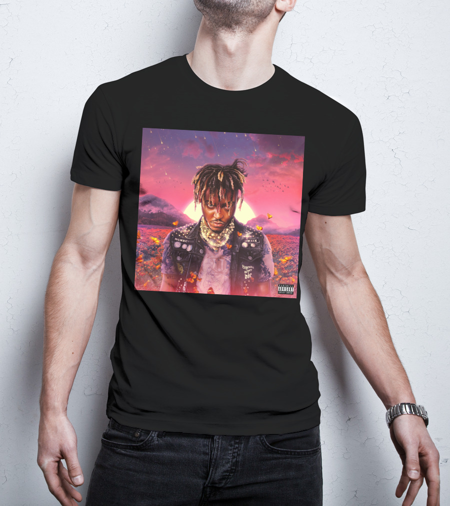 Juice Wrld Legends Never Die Album Cover Parental Advisory T-Shirt