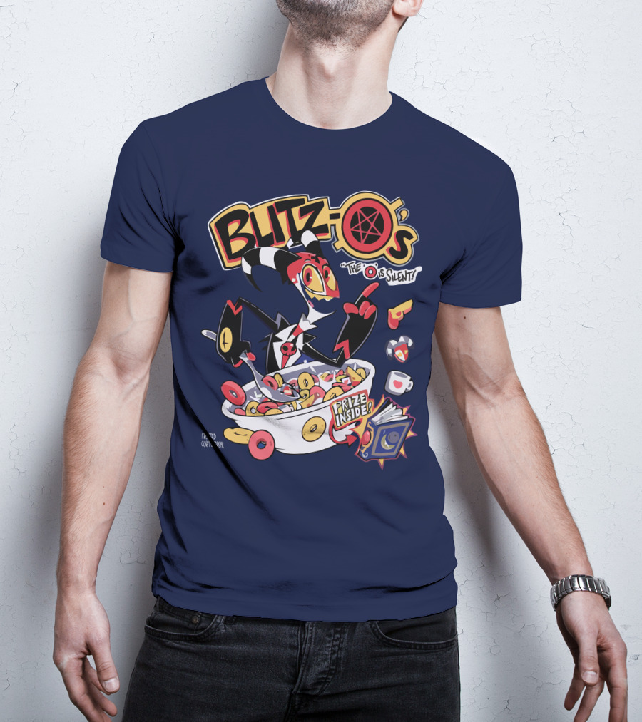 Blitzo's The O Is Silent Prize Inside Cereal Hazbin Hotel Store T-Shirt