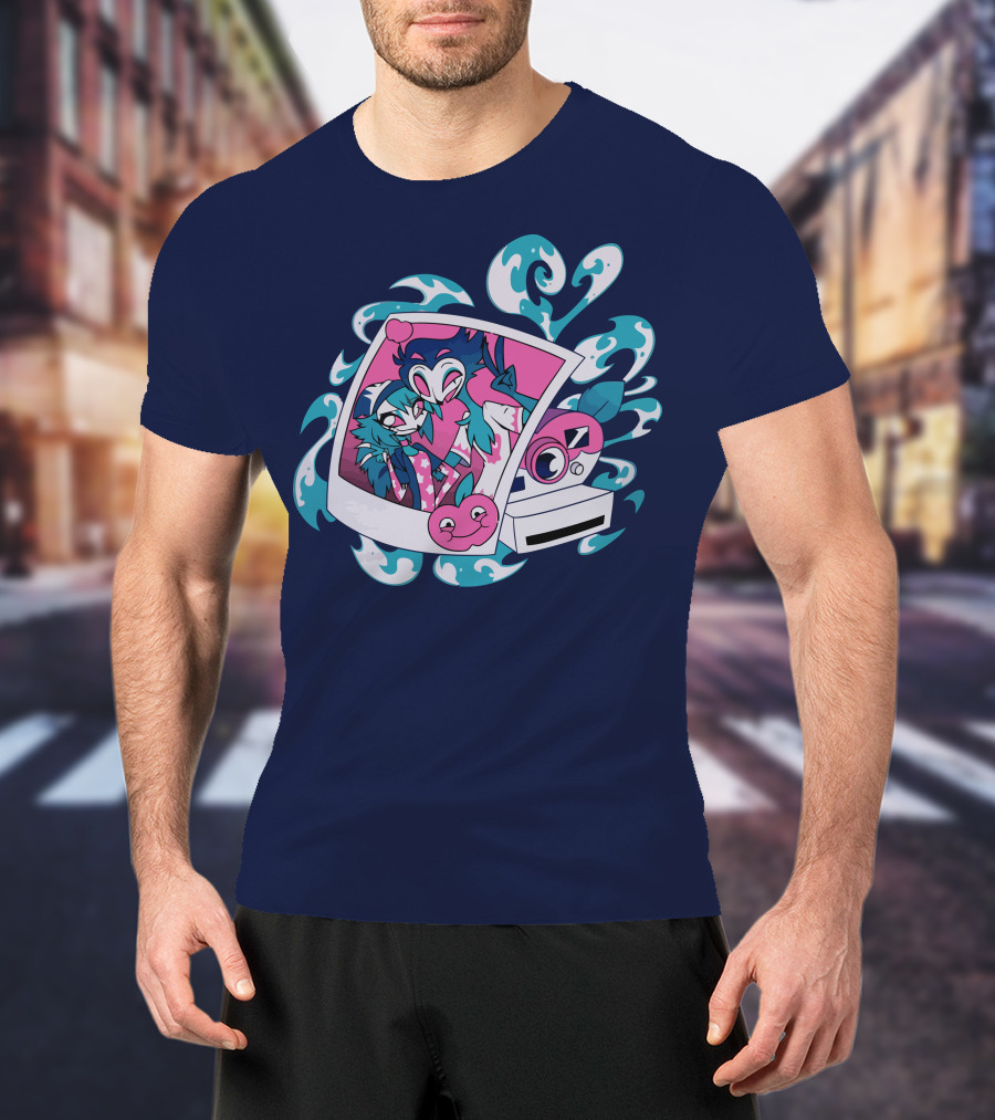 Vivziepop Store Polaroid Camera And Character T-Shirt